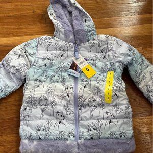 Disney Frozen Toddler Girl Reversible Fleece Jacket (Size 5T)